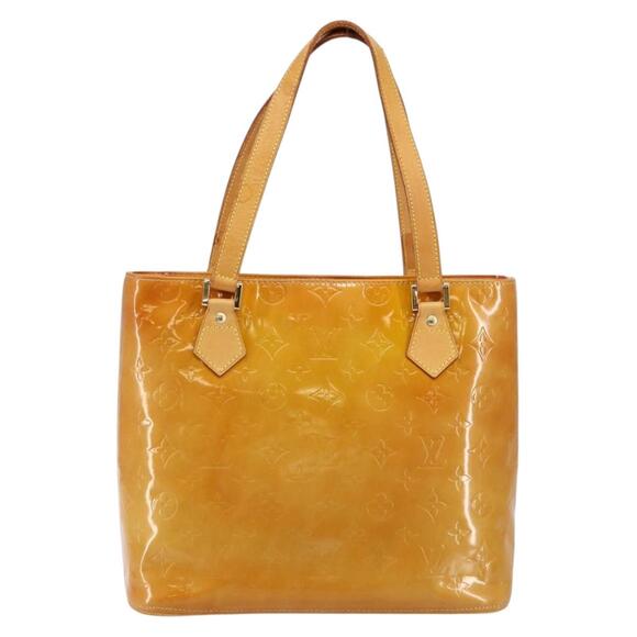 LOUIS VUITTON Monogram Vernis Houston Hand Bag Beige M91004 - Picture 2 of 13